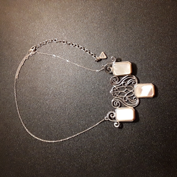 Genuine Barse Handmade Mother of Pearl .925 Sterling Silver Necklace, 21" - Picture 2 of 7